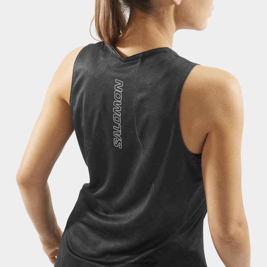 Women\'s Tank - Sense Aero Salomon Periscope/Deep Black X6B4FZ905