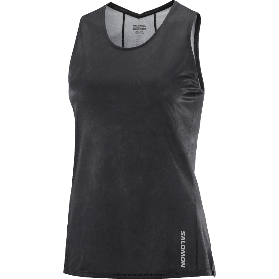 Women\'s Tank - Sense Aero Salomon Periscope/Deep Black X6B4FZ905